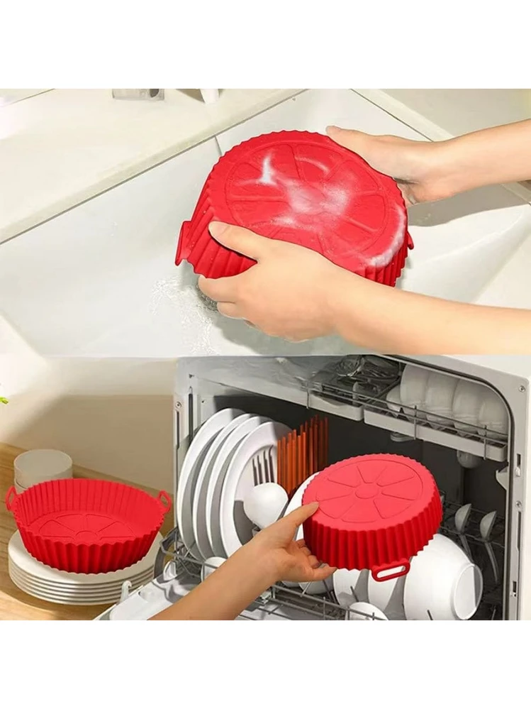 Hushtong Tappetino Resistente Al Calore Per Friggitrice Ad Aria – 2 Pezzi 44x30 Cm – Antiscivolo E Scorrevole
