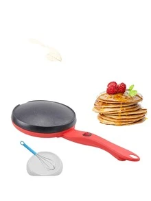 Electric Crepe Maker With Beautiful Design - Red - View 2