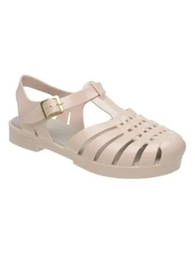 Women Flat Sandals - 米色 - 查看 2