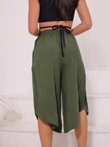 Women Pants - 軍綠色 - 查看 2