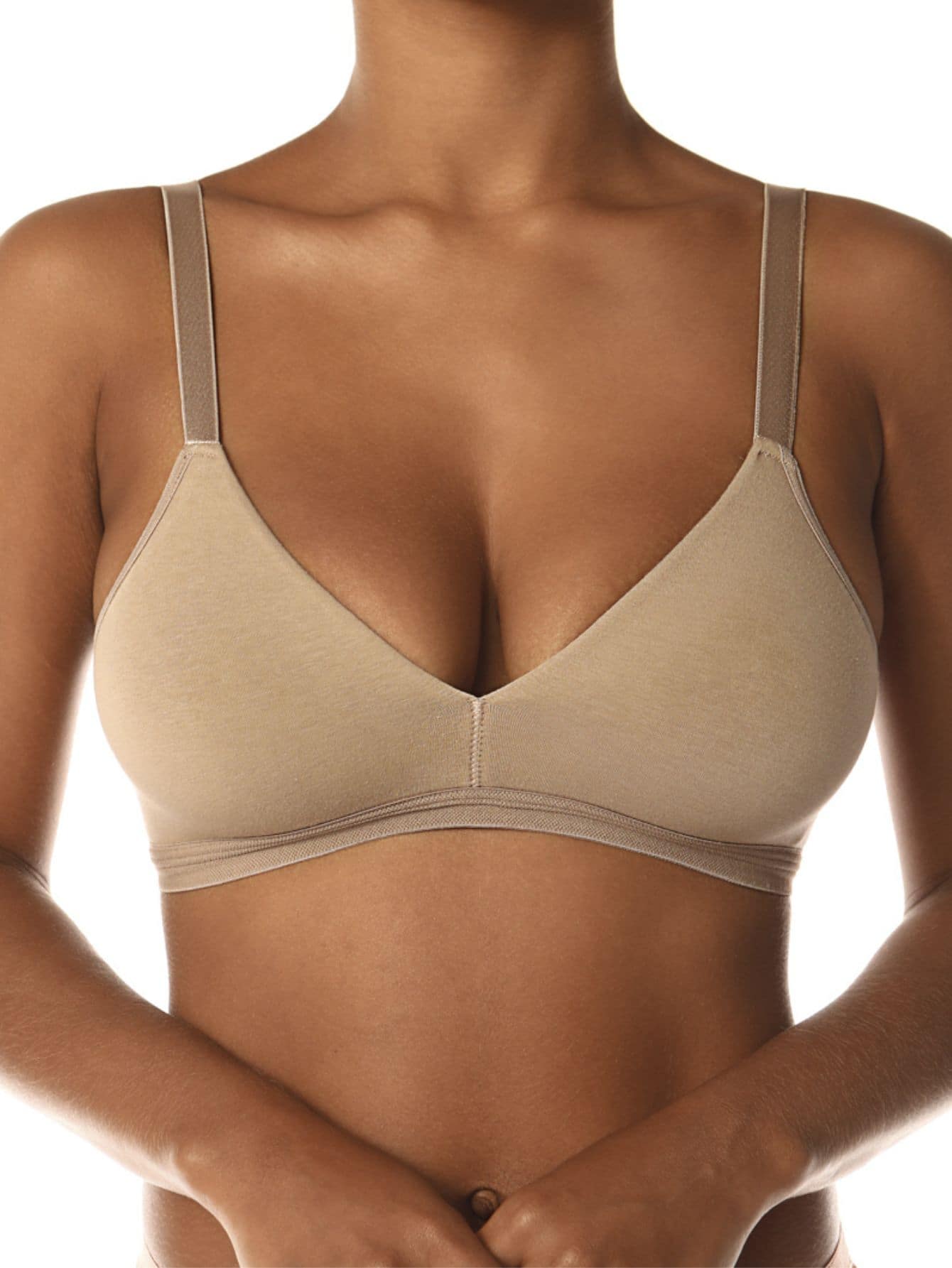 Women Bras & Bralettes - 卡其色 - 查看 1