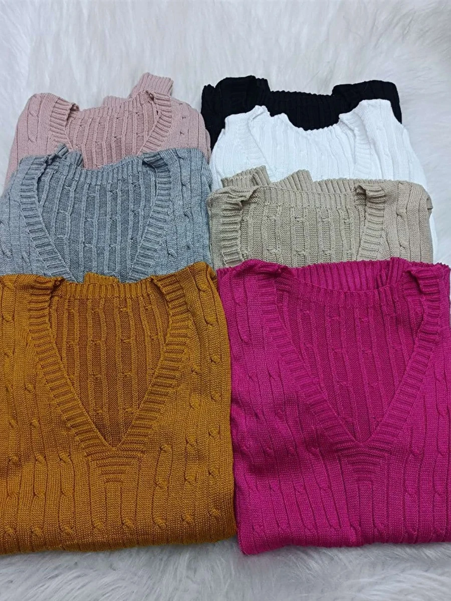 Women Sweaters - Màu Mù tạt vàng - Xem 1