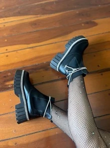 Women Fashion Boots - 黑色 - 查看 3