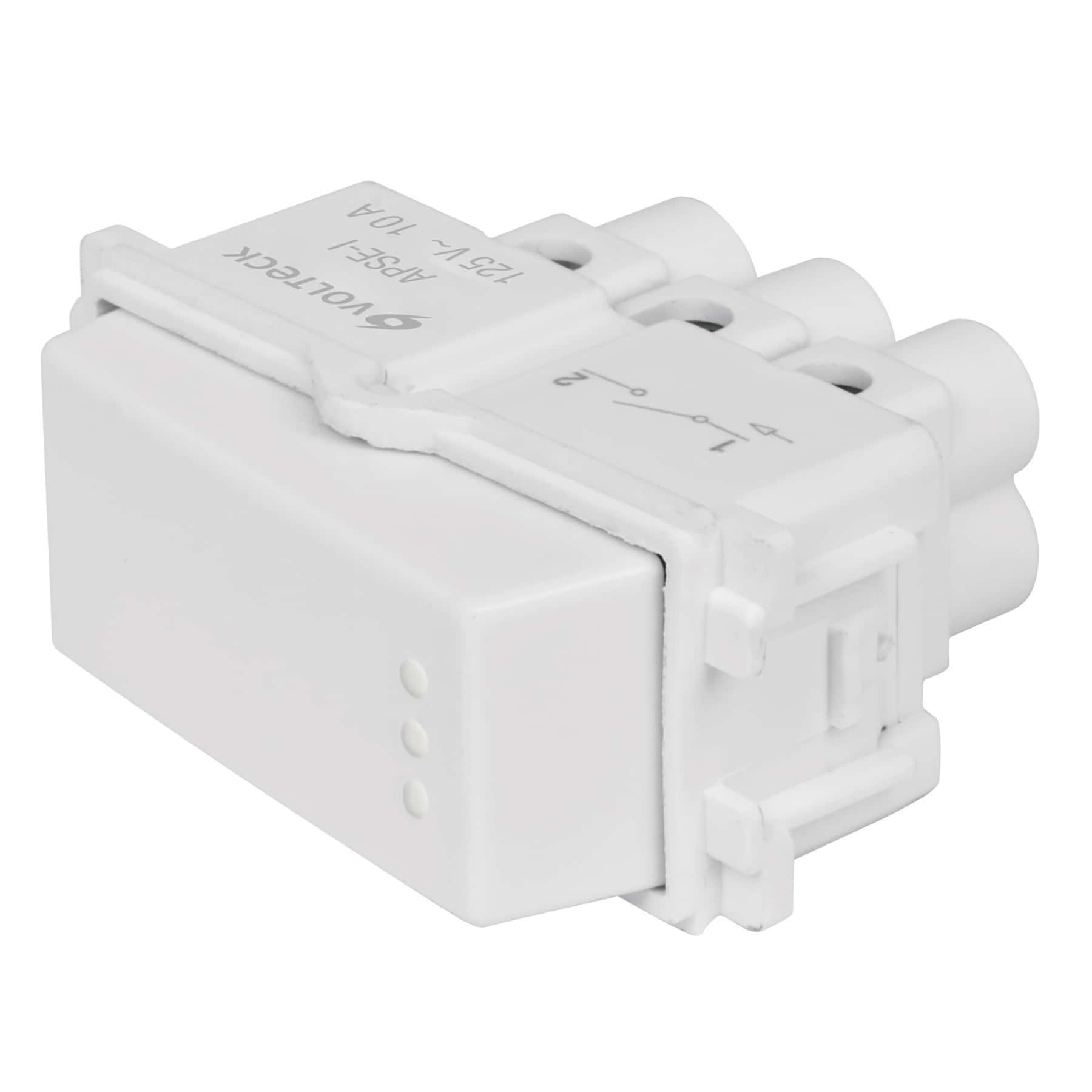 Interruptor sencillo línea italiana color blanco volteck apse-ib 48132 - Estrella - Ver 1