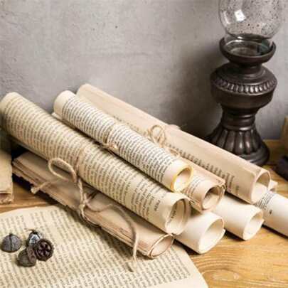 1pc Vintage-Style Rustic Country Decor Faux Book, Old Look Foreign Language Book For Home Decor, Photography Prop - Random Cover Design Gifts Birthday Graduation