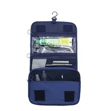 Đa chức năng Túi vệ sinh du lịch Với Ướt Và Khô Tách biệt , Móc treo Và Xử lý , Màu xanh hải quân Du thuyền Thiết yếu Không thấm nước Nam Túi vệ sinh Túi đi biển bờ biển Khăn đi biển Hộp đựng bờ biển Phụ kiện bờ biển chất liệu Ngày lễ Cái túi Ngày lễ Cho mùa hè Đối với Kỳ nghỉ - Màu xanh hải quân - Xem 2