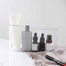 Punch-free Wall Mounted Shelf, Dormitory Bedside Mobile Phone Storage Box, Transparent Organizer Hanging Storage Box - Clear - View 9