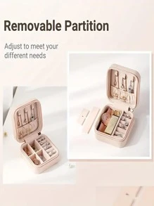 韓語風格便攜首飾收納盒,小戒指包裹,配件打包盒 - 黑色 - 查看 7