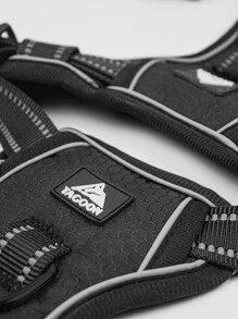 1 Miếng Đồ họa Chữ cái Phản chiếu Chi tiết Dây nịt cho thú cưng & Dây xích , Đơn giản Polyamide Dây nịt cho thú cưng & Dây xích Đối với Chó Và Mèo Đối với Ngoài trời - màu đen - Xem 5