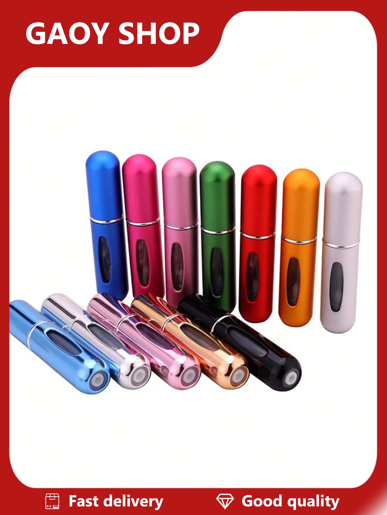 6 Piece Mini Refillable Perfume Atomizer Travel Capsule 5ml - 彩色 - 查看 1