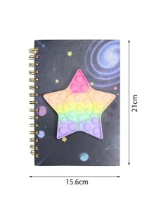 Cuaderno con diseño de estrella descompresión - Multicolor - Ver 3