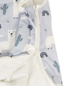 1 件柔软舒适的婴儿冬季睡袋 - 霧霾藍 - 查看 5