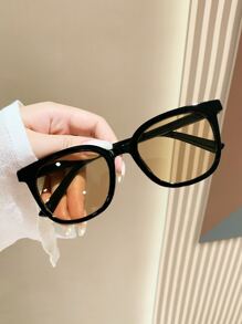 1 Pair Plastic Frame Square Fashion Glasses For Women And Men, Suitable For Music Festivals, Travel, Vacation, Sports, Driving, Festivals, Beach, Outings, Summer Accessories, Family Trips, Elegant Attire, Street Style Accessories, Vacation Atmosphere, Sports, Parties, Outdoor Activities, Street Style, Fishing, Holidays, Vacations For Summer Beach Vacation,Outdoor,Travel