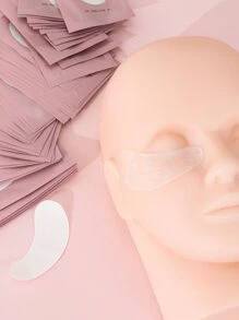 50 Pairs Eyelash Extension Gel Under Eye Pads, Non-linting Eye Patches For Eyelash Extension, Lash Extension Tools, Eyelash Extension Isolation Protective Tool - Pink - View 11