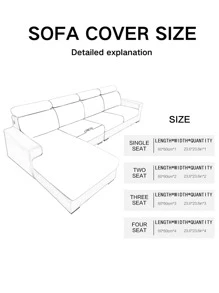 1 Miếng Họa tiết Hình học Không thấm nước Ngoài trời Bọc đệm ghế sofa - Xám - Xem 3
