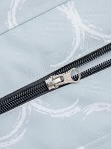 1 Miếng Họa tiết Hình học Không thấm nước Ngoài trời Bọc đệm ghế sofa - Xám - Xem 2