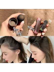 髮際線粉末狀前額寺廟填充物影修復頭髮工具 - 棕色 - 查看 10
