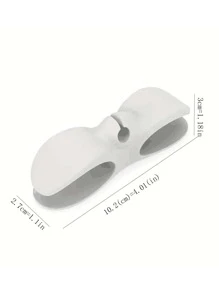Đa dụng Cá chỉnh lý dây , Phích cắm , Keo dán Móc áo , Cuộn Dây cáp Đối với Điện Thiết bị gia dụng - trắng - Xem 2