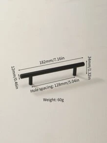 2 cái/gói Phần cứng Tủ Nút vặn & Xử lý - màu đen - Xem 3