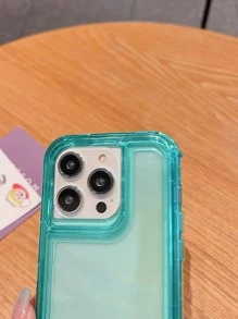 3三合一透明防摔手機殼相容 iPhone 15/15Pro/15Plus/15Promax - 薄荷綠 - 查看 7