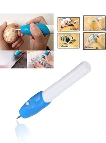 1入組迷你電動雕刻筆,筆無繩電動精密蝕刻雕刻雕刻筆姓名寫作雕刻工具適用於DIY手工,鋼,首飾類,木,玻璃 - 藍色 - 查看 4