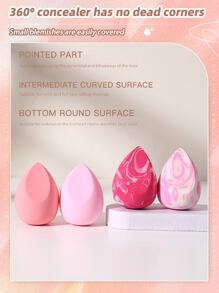 4PCS Makeup Sponges,Suitable For Cream & Powder Concealer, Loose Powder Makeup Applicator,Makeup,Cheap,Room Decor,Vanity,Travel,Bedroom,Makeup Accessories,Puff,Makeup Blender,Powder Puff,Makeup Sponge,Cheap,Stocking Stuffers,Makeup,Makeup Tools,Cheap Stuff,Gifts,Gifts For Women,Christmas Gifts,Giveaways,Travel,Cheap Stuff,Travel Essential - Nhiều màu - Xem 4