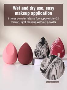 4 Stück Make-up Schwämme, geeignet für Creme & Puder Concealer, lose Puder Make-up Applikator, Make-up, günstig, Raumdekoration, Schminktisch, Reise, Schlafzimmer, Make-up Zubehör, Puder, Make-up Blender, Puder Puff, Make-up Schwamm