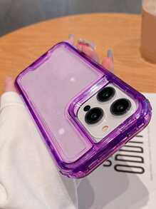 3三合一透明防摔手機殼相容 iPhone 15/15Pro/15Plus/15Promax - 紫羅蘭色 - 查看 7