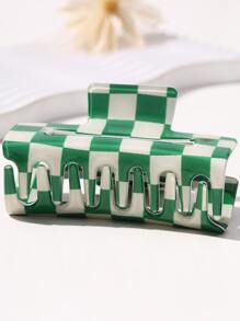 1 قطعة مشبك شعر مربع أنيق مجوف أخضر للنساء عالي الجودة، مشبك متعدد الاستخدامات أنيق وحلو، قوي ومانع للانزلاق، قطعة رأس عصرية، مناسب لأعياد القديس باتريك وعيد الفصح وغيرها من المناسبات والحفلات والاستخدام اليومي والهدايا، إكسسوارات شتوية للشعر للنساء