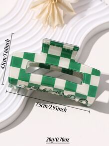 1 قطعة مشبك شعر مربع أنيق مجوف أخضر للنساء عالي الجودة، مشبك متعدد الاستخدامات أنيق وحلو، قوي ومانع للانزلاق، قطعة رأس عصرية، مناسب لأعياد القديس باتريك وعيد الفصح وغيرها من المناسبات والحفلات والاستخدام اليومي والهدايا، إكسسوارات شتوية للشعر للنساء