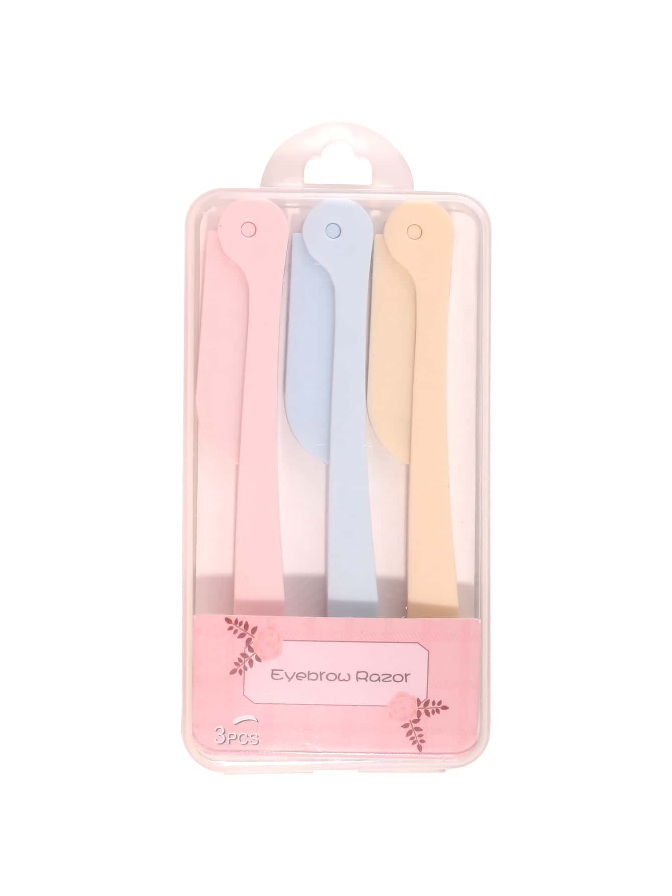 3入組/套彩色不銹鋼眉毛剃須刀 - 彩色 - 查看 1