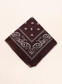 10/6pcs Polyester Cashew Flower Bandana, Unisex Hiphop Outdoor Cycling Headwrap Scarf, 52*52CM Large Handkerchief - Multicolor - View 5