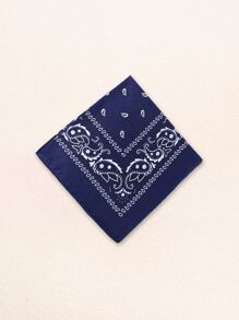 10/6pcs Polyester Cashew Flower Bandana, Unisex Hiphop Outdoor Cycling Headwrap Scarf, 52*52CM Large Handkerchief - Multicolor - View 7