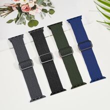 4入組長度可調的編織尼龍帶，配有整合扣環，男女適用，適用於Apple Watch Ultra/Se/8/7/6/5/4/3/2/1，49/45/44/42/41/40/38mm - 彩色 - 查看 4