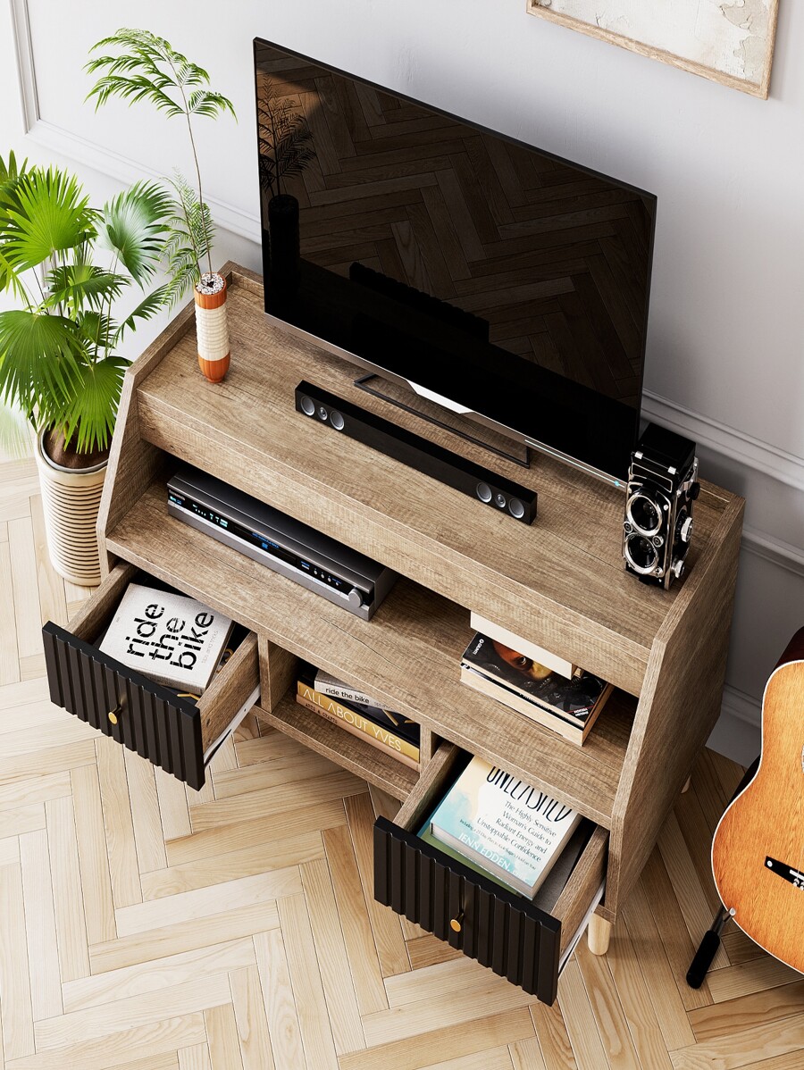 TV Stand with Storage for TVs up to 42 in, Small TV Stand & Entertainment Center, Media Console