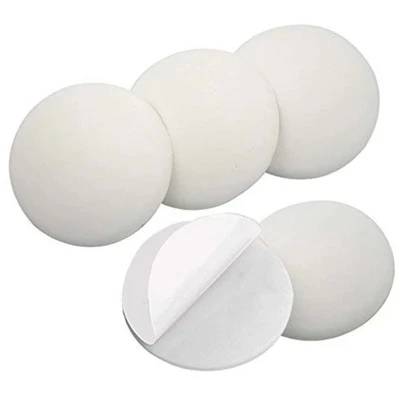 5入組門挡米矽膠抗震保護牆面保護墊手柄緩衝墊，自粘式靜音門墊，家居裝修必需品