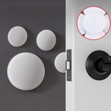 5PCS Door Stopper Silicone Anti-Shock Protection Wall Protector Pad Handle Bumpers Self Adhesive Mute Porte Pad Home Improvement - White - View 3