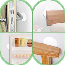 5PCS Door Stopper Silicone Anti-Shock Protection Wall Protector Pad Handle Bumpers Self Adhesive Mute Porte Pad Home Improvement - White - View 5
