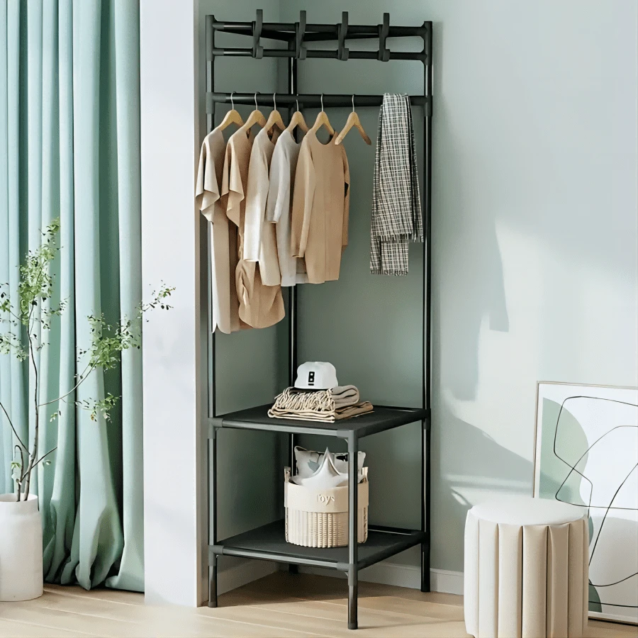 1 Corner Coat Hanger Corner Coat Hanger Bedroom Office Corner Coat ...
