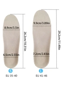 2入組凝膠扁平足拱形支撐鞋墊 - 杏色 - 查看 4