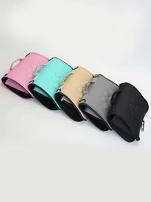 Mochila portadora para mascota teddy gato jaula portátil Bolso para gatos con con tira de mascota suministros - Champán - Ver 6