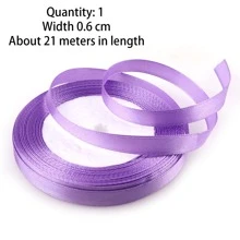 1 rollo de cinta de satén, cinta de tela de poliéster para manualidades y decoración, para envolver regalos, DIY (puede haber una ligera diferencia de color debido a las condiciones de iluminación y visualización)