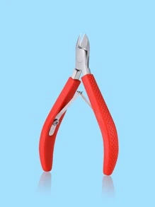 Silicone Móng tay Kềm biểu bì Làm móng tay Cây kéo Da chết Để loại bỏ Đồ dùng để cắt Dụng cụ cắt sửa Công cụ - Đỏ - Xem 1