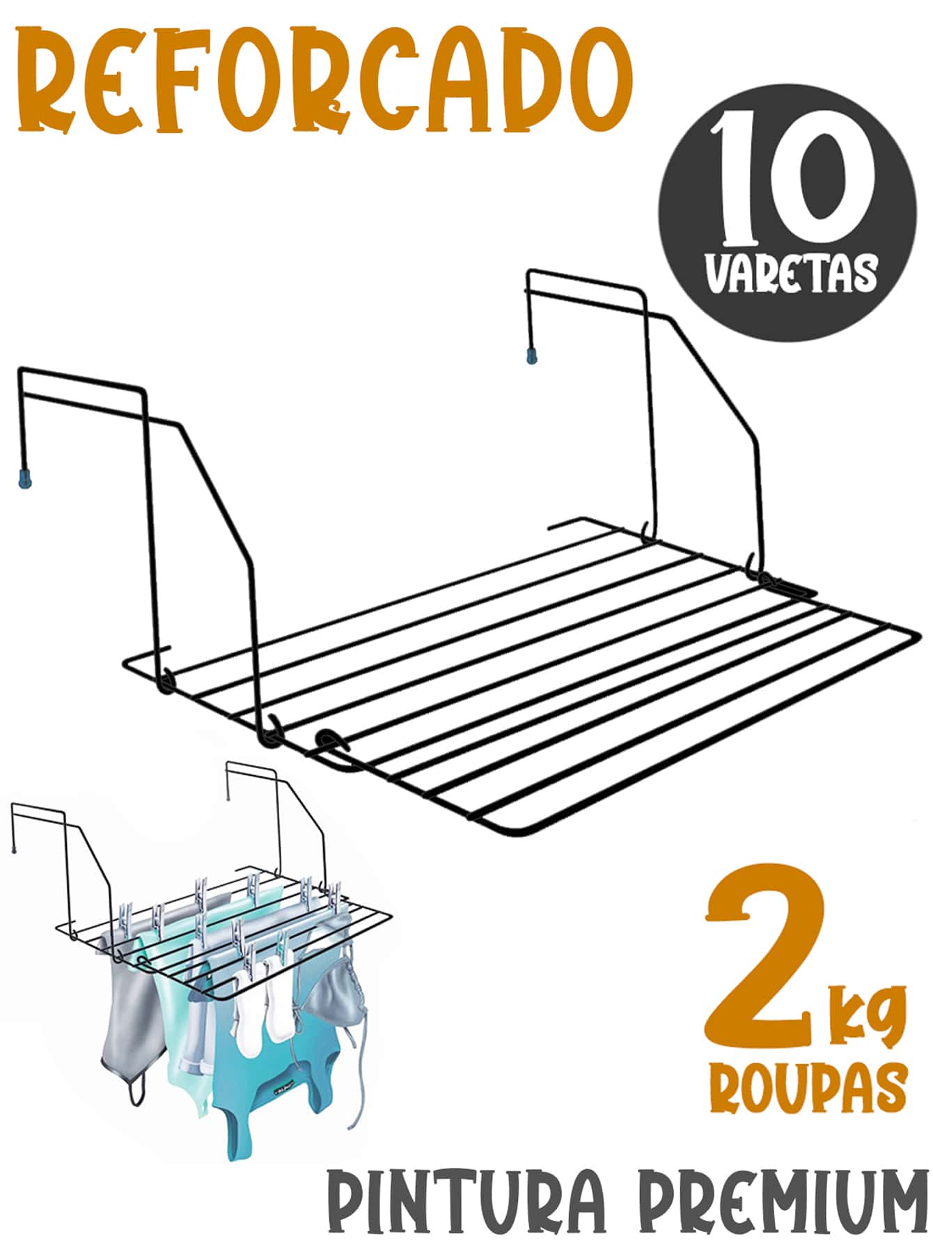 Drying Racks & Nets - Black - View 1
