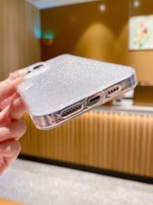 1 件 Imd 艺术双层银色高透明防摔手机壳，适用于 - 銀色 - 查看 4