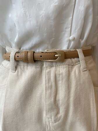 1入組女士小皮帶帶針扣