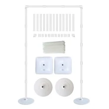 Balloon Stand Flowers Stand 2M 6.5 Feet Tall Balloon Arch Stand with Base Wedding Stand 1Set - White - View 4