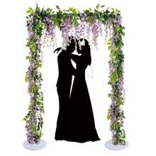 Balloon Stand Flowers Stand 2M 6.5 Feet Tall Balloon Arch Stand with Base Wedding Stand 1Set - White - View 2