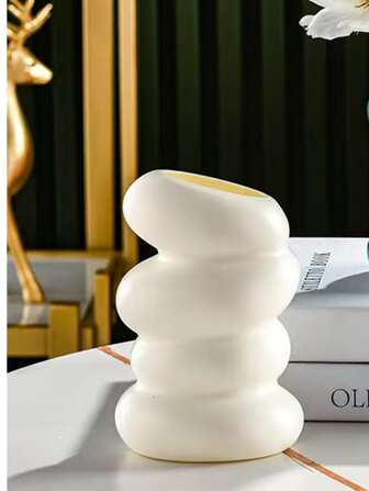 1 件多功能塑料螺旋花瓶，客厅茶几装饰，高端家居餐桌装饰，卧室桌面装饰，创意插花容器装饰，干湿花瓶，家居装饰，花瓶，中心装饰，桌面装饰