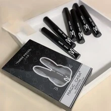 MAGIC CASA 啞光唇彩套裝,3入組持久防水液體口紅成套工具 - 暗黑兔套裝A - 查看 1